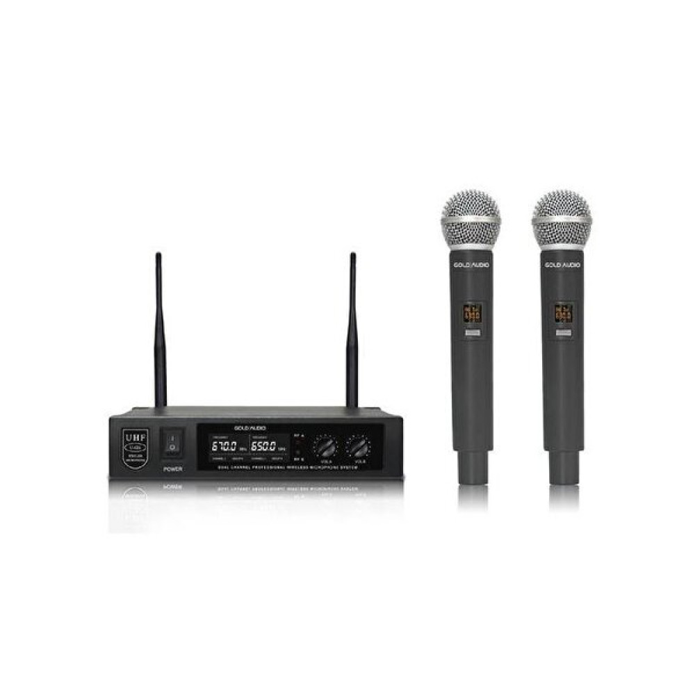Gold Audio U-626Ee UHF Telsiz Çift El Mikrofonu Bilgisayar Mikrofonu Fiyatı