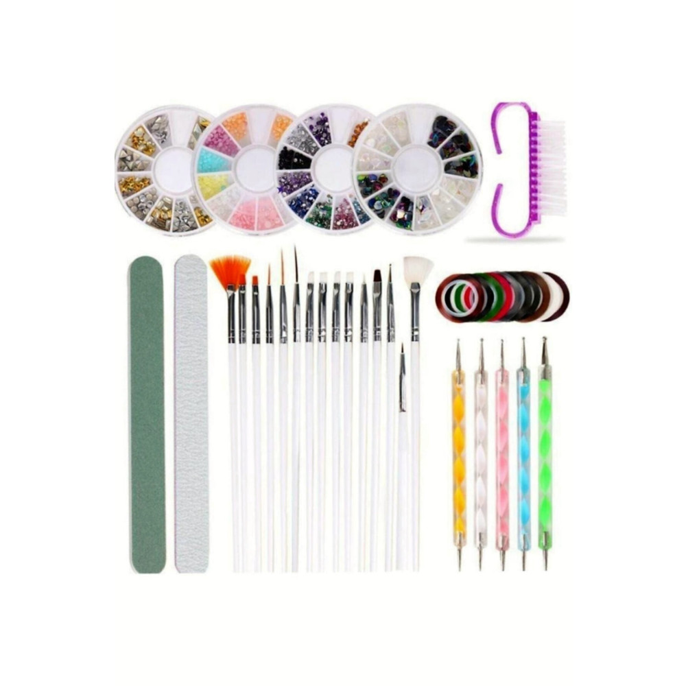 Gold Beauty Tırnak Süsleme 15 Li Fırça Seti Nail Art 5 Li Dot Kalem Makyaj Ürünleri Fiyatı