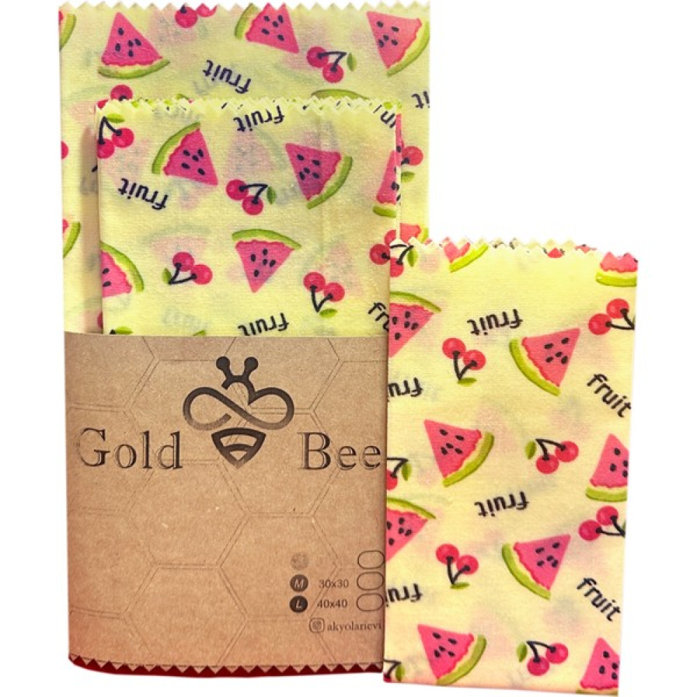 Gold Bee Bal Mumlu Saklama Bezi 3 Lü Set - Fruit Saklama Kapları Fiyatı