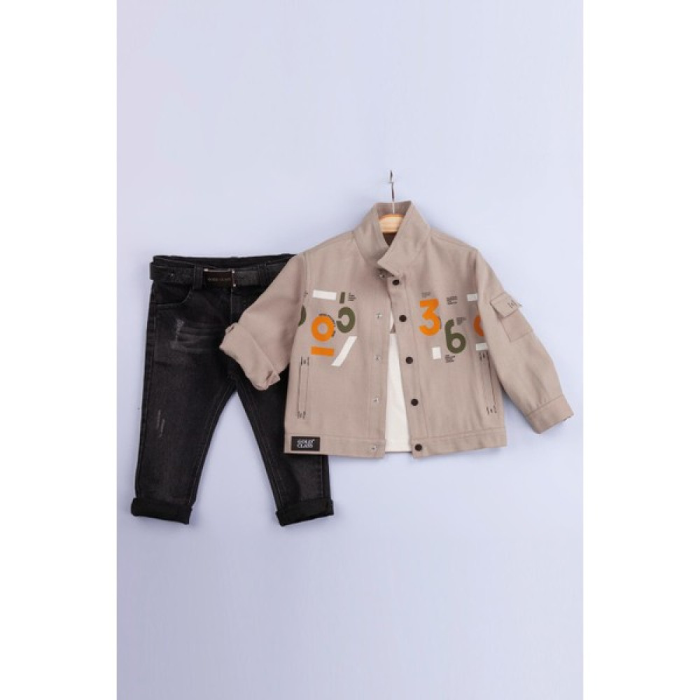 Gold Class Kidswear Çıtçıtlı Cepli Erkek Çocuk Gömlekli Takım Erkek Çocuk Giyim Takımı Fiyatı