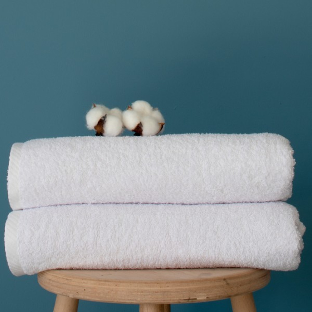 Gold Cotton %100 Pamuk 70X140CM 2'li Beyaz Otel Havlusu - 70 x 140 cm Banyo Havlusu Fiyatı
