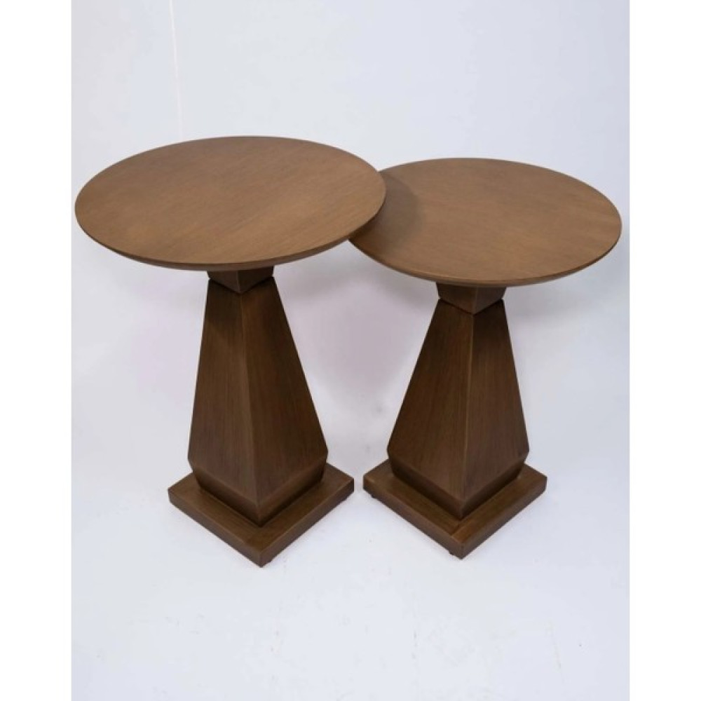 Gold Design Ikili Majestik Mdf Ceviz Zigon Sehpa - Ahşap Ceviz Zigon Sehpa Fiyatı