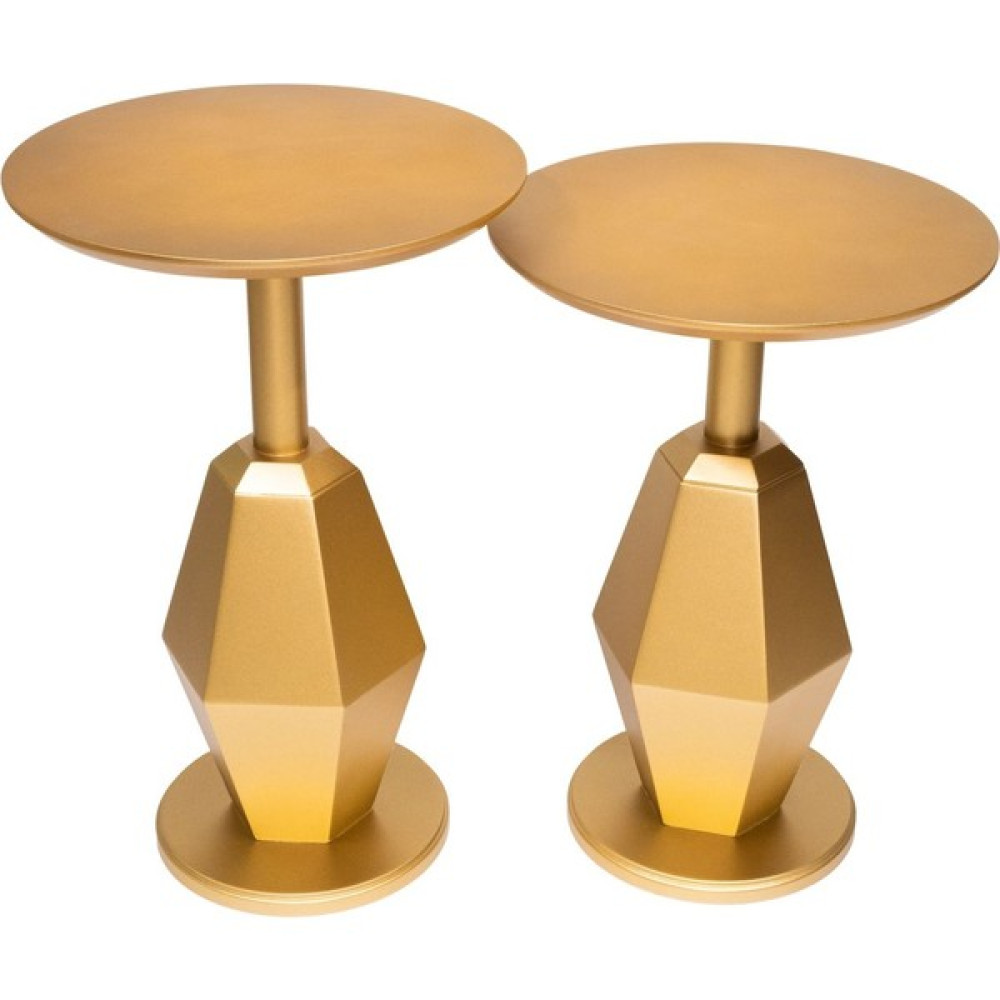 Gold Design Ikili Mantar Prizma Mdf Gold Zigon Sehpa Zigon Sehpa Fiyatı