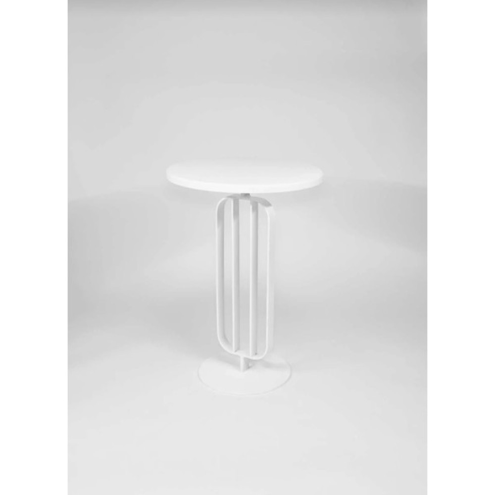 Gold Design Tekli Zigon Biblo Metal Ayaklı Beyaz 50 cm Yan Sehpa Yan Sehpa Fiyatı