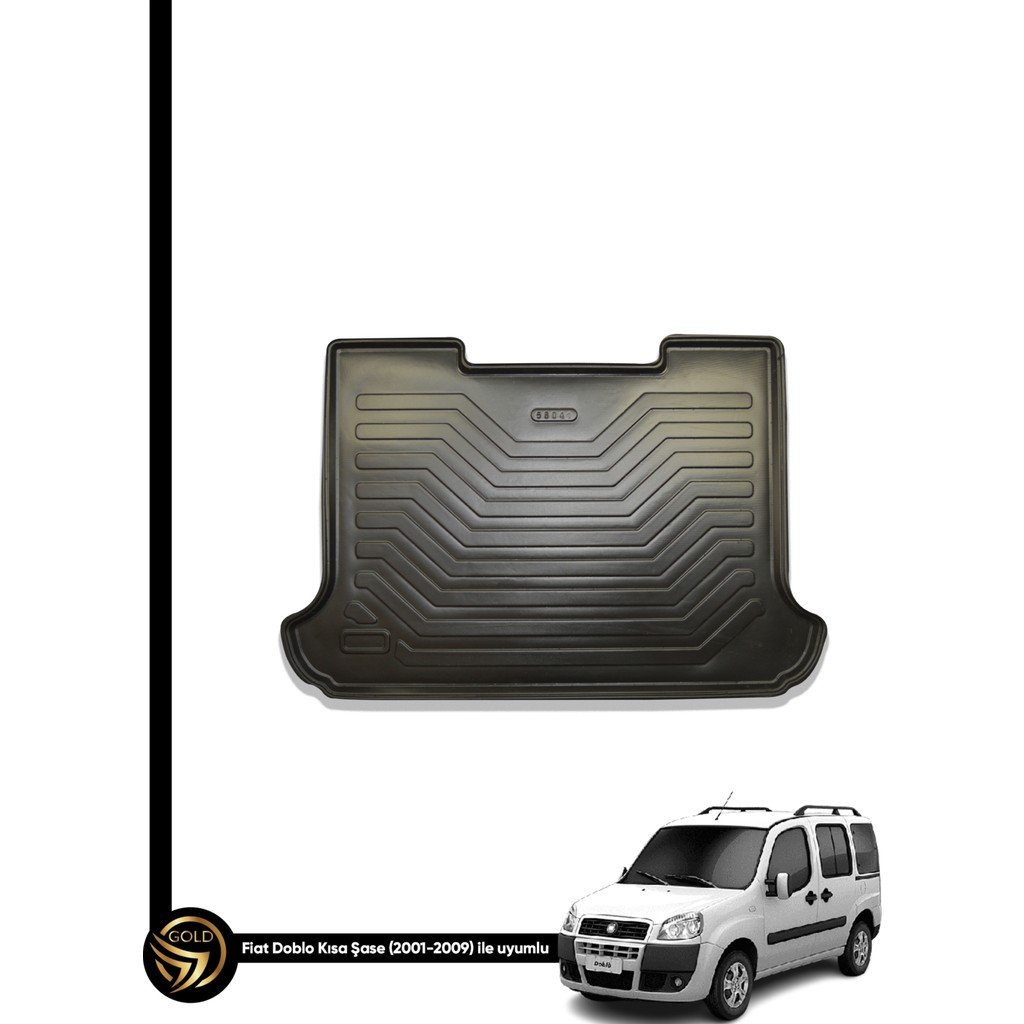 Gold Fıat Doblo 2001 - 2009 Birebir Uyumlu Kauçuk Yumuşak Clioe 3D Bagaj Havuzu - Siyah Bagaj Havuzu Fiyatı