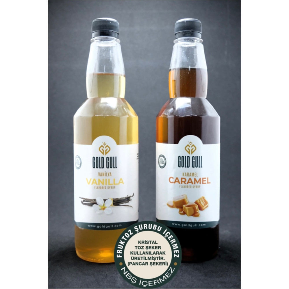 gold gull Vanilya & Karamel Aromalı Kahve & Meyve Şurubu 2 X 700 Ml. Kahve Fiyatı