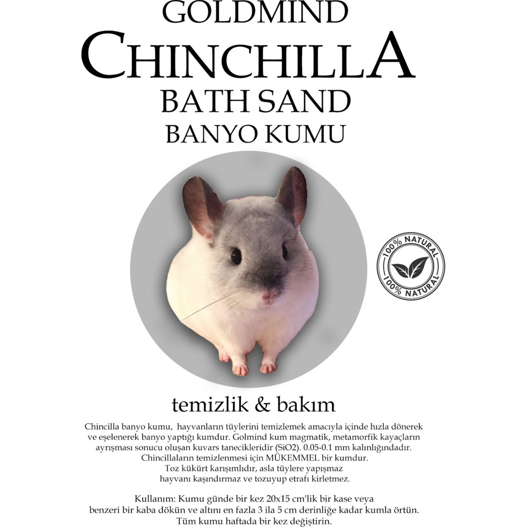 Gold Mind 2kg, Chinchilla - Hamster Banyo Kumu, Kemirgen Kumu (2kg) Diğer Fiyatı