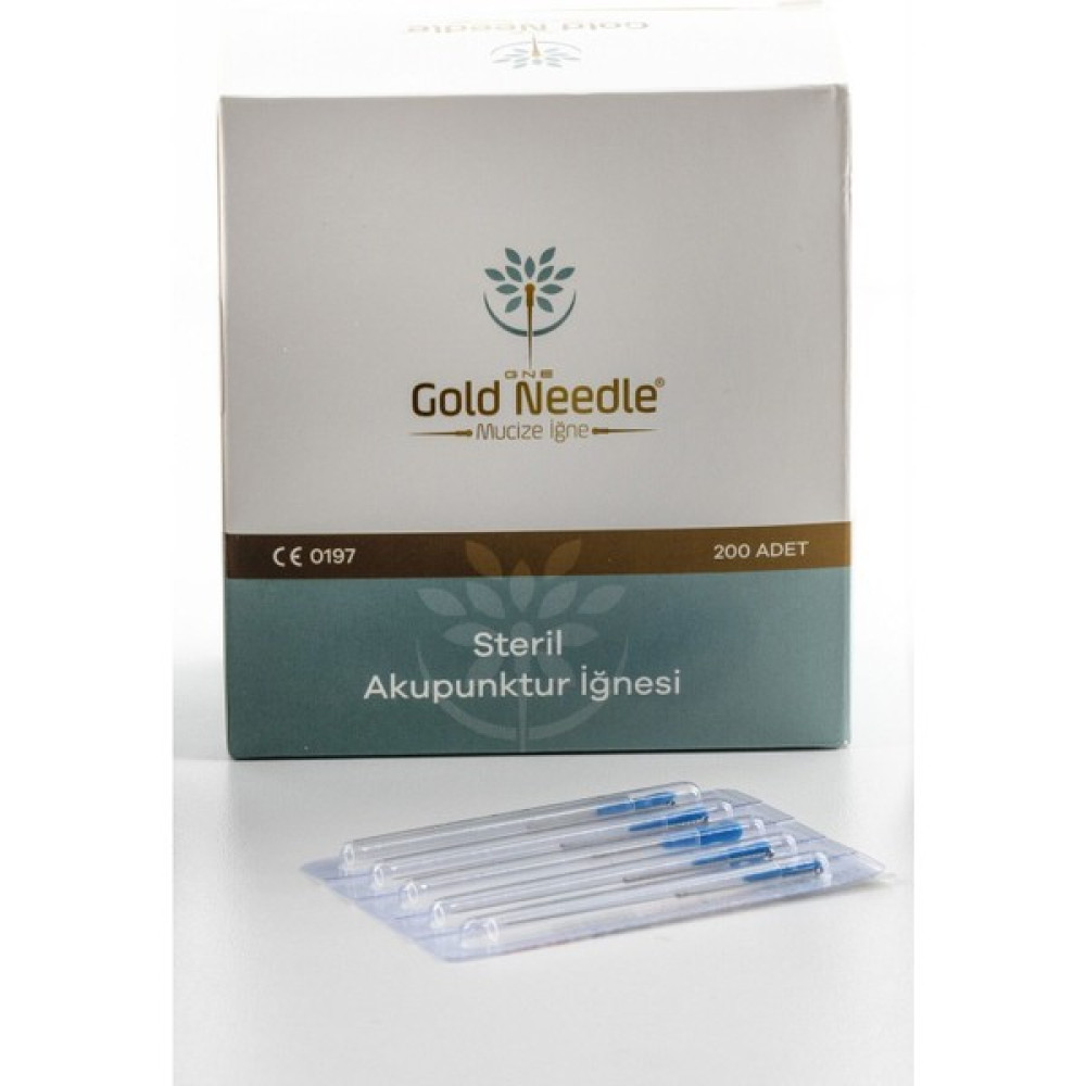 Gold Needle Steril Akupunktur Iğne 0,25X25MM 200 Adet Masaj Cihazları Fiyatı