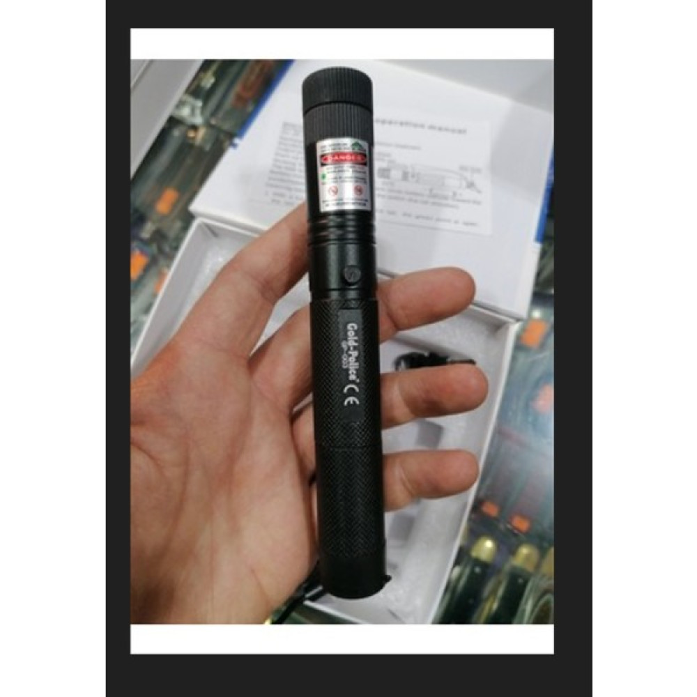 Gold Police Yeşil Lazer Şarjlı Uzun Menzilli Gold Police GP-003 Pointer Anahtarlı Şık Kutusunda Döner Başlıklı Kamp Malzemeleri Fiyatı