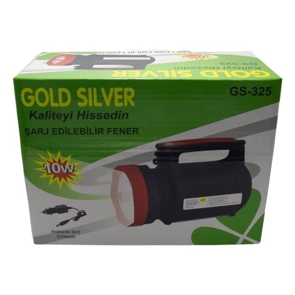 Gold Silver GS-325 10W Araç Şarjlı El Feneri Diğer Fiyatı