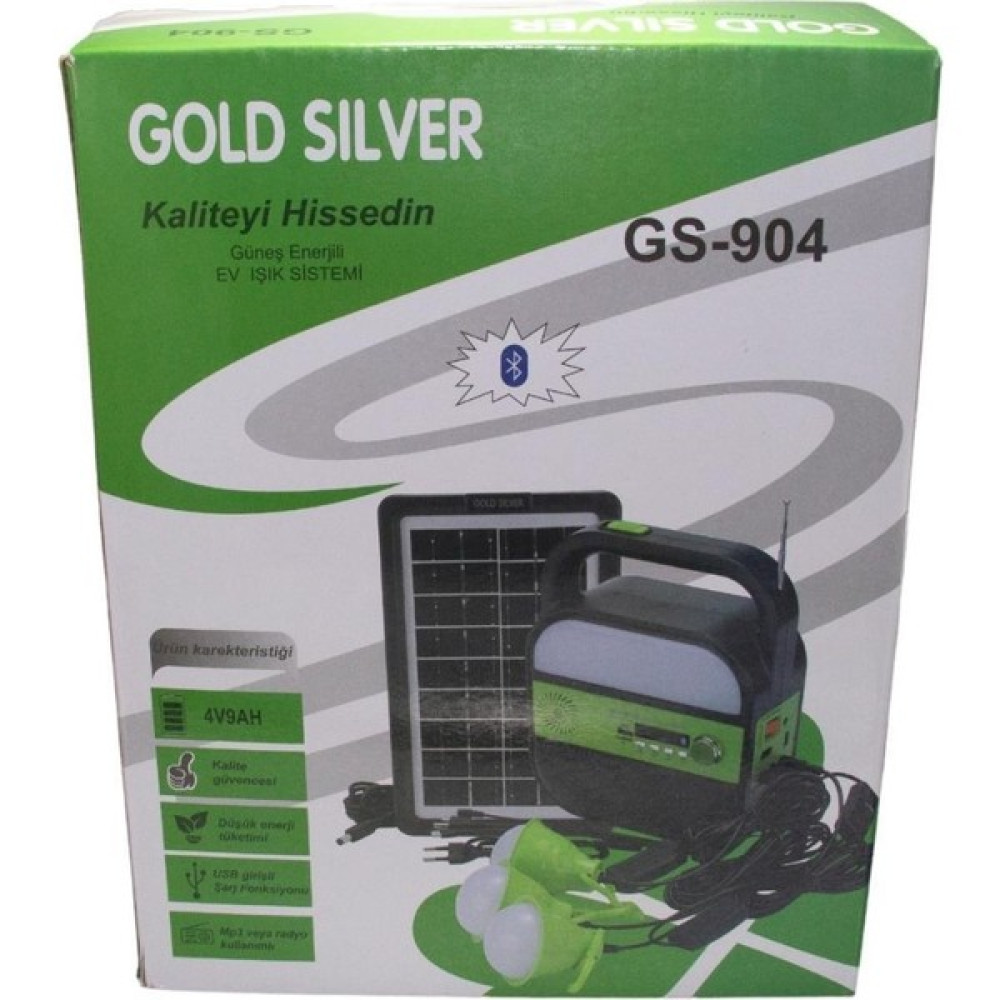 Gold Silver GS-904 Güneş Enerjili Solar Lamba Kamp Aksesuarı Fiyatı