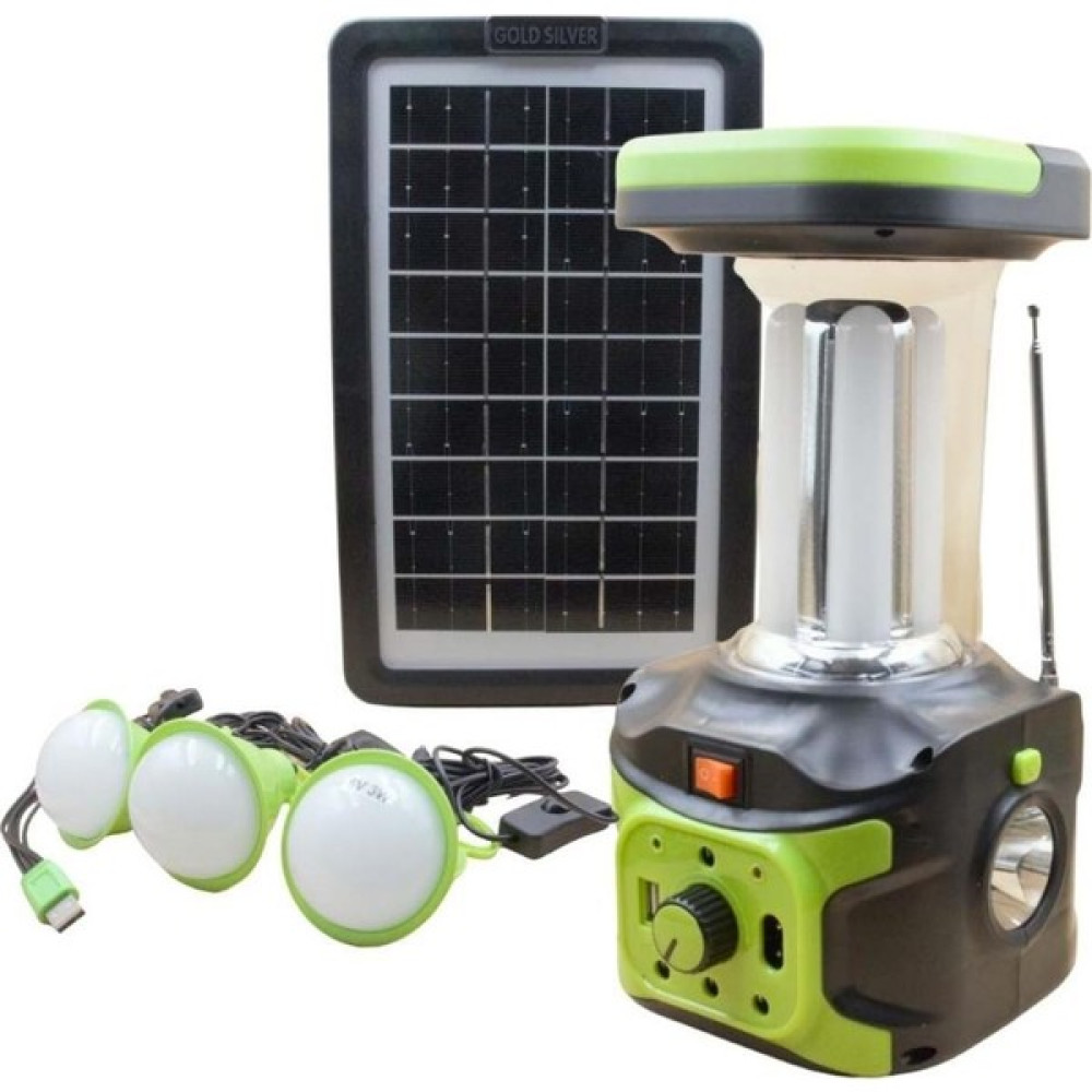 Gold Silver GS-906P Güneş Enerjili Solar Lamba El Feneri Fiyatı