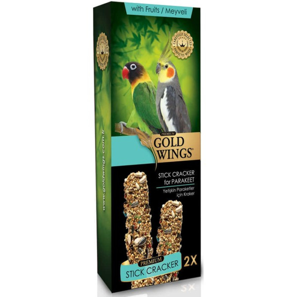 Gold Wings Premium 2'li Meyveli Paraket Krakeri (Kutulu) Evcil Hayvan Ürünleri Fiyatı