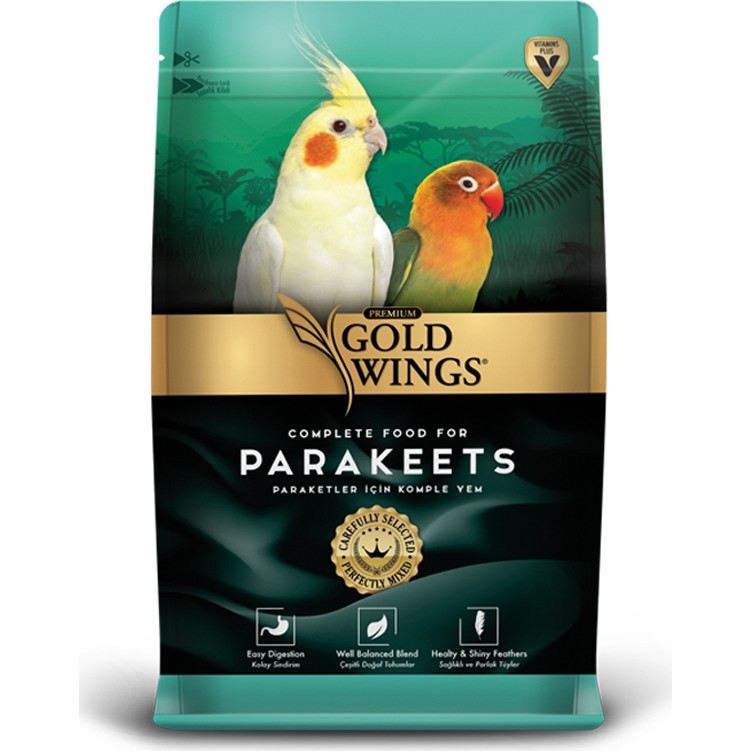Gold Wings Premium Paraket 1 kg Kuş Yemi Sağlıklı ve Parlak Tüyler İçin Denge Sağlayan Besin Evcil Hayvan Ürünleri Fiyatı
