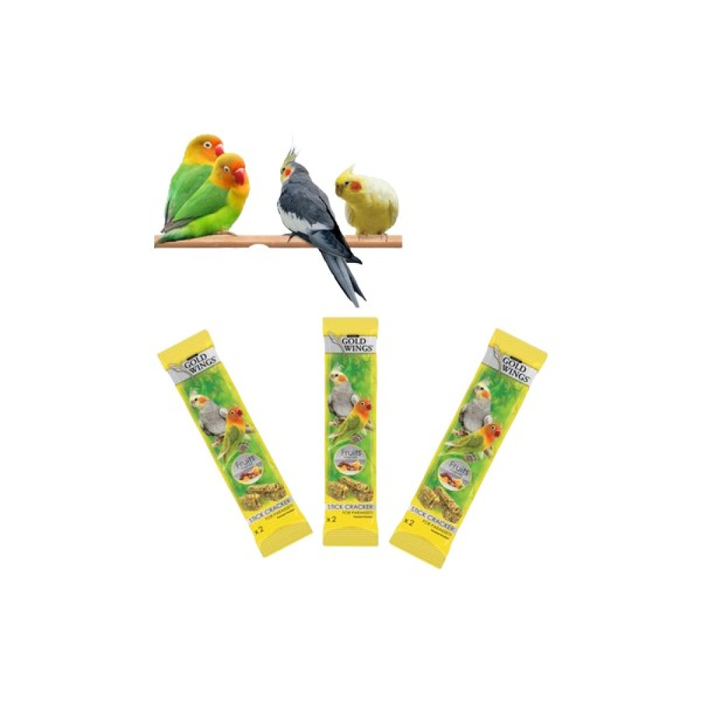 Gold Wings Sultan - Cennet Papağanı Krakeri Meyveli 2 Lü 3 Pk Evcil Hayvan Ürünleri Fiyatı