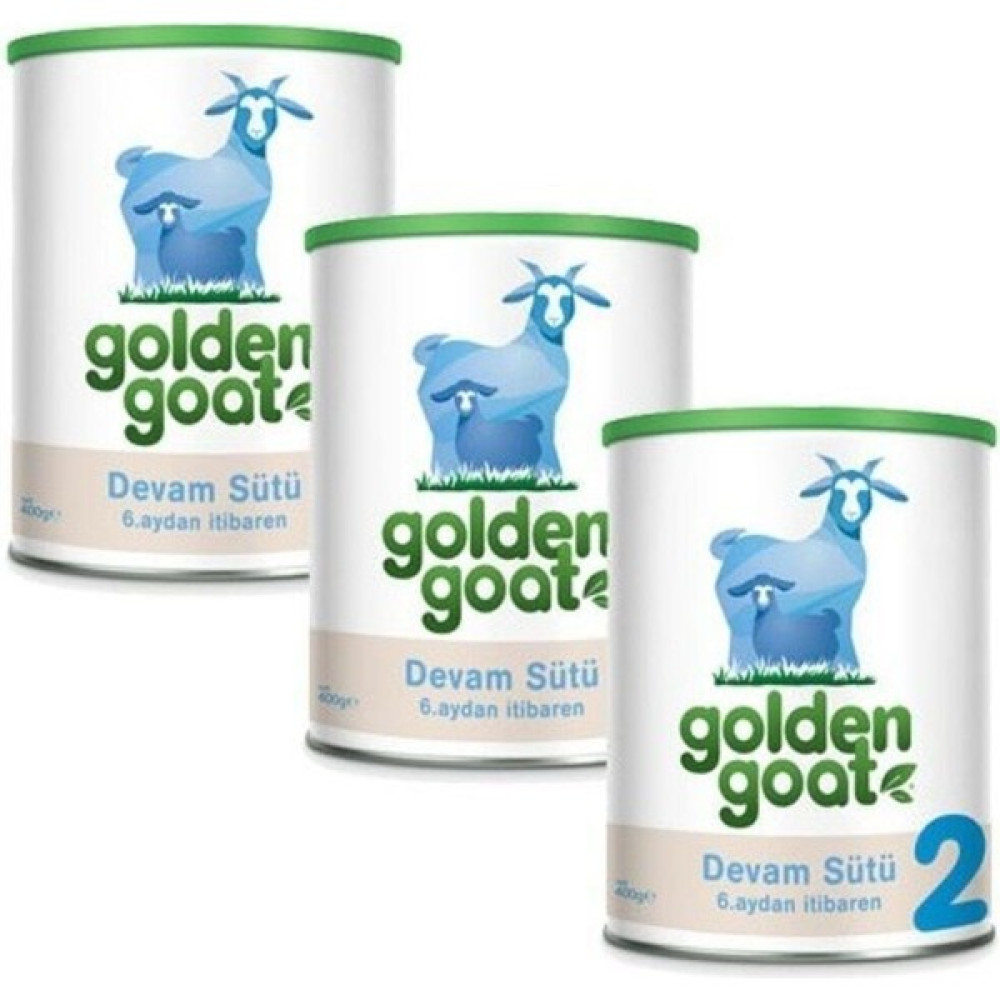 Golden Goat 2 Keçi Sütü Bazlı Devam Sütü 3'lü Paket Bebek Mamaları Fiyatı
