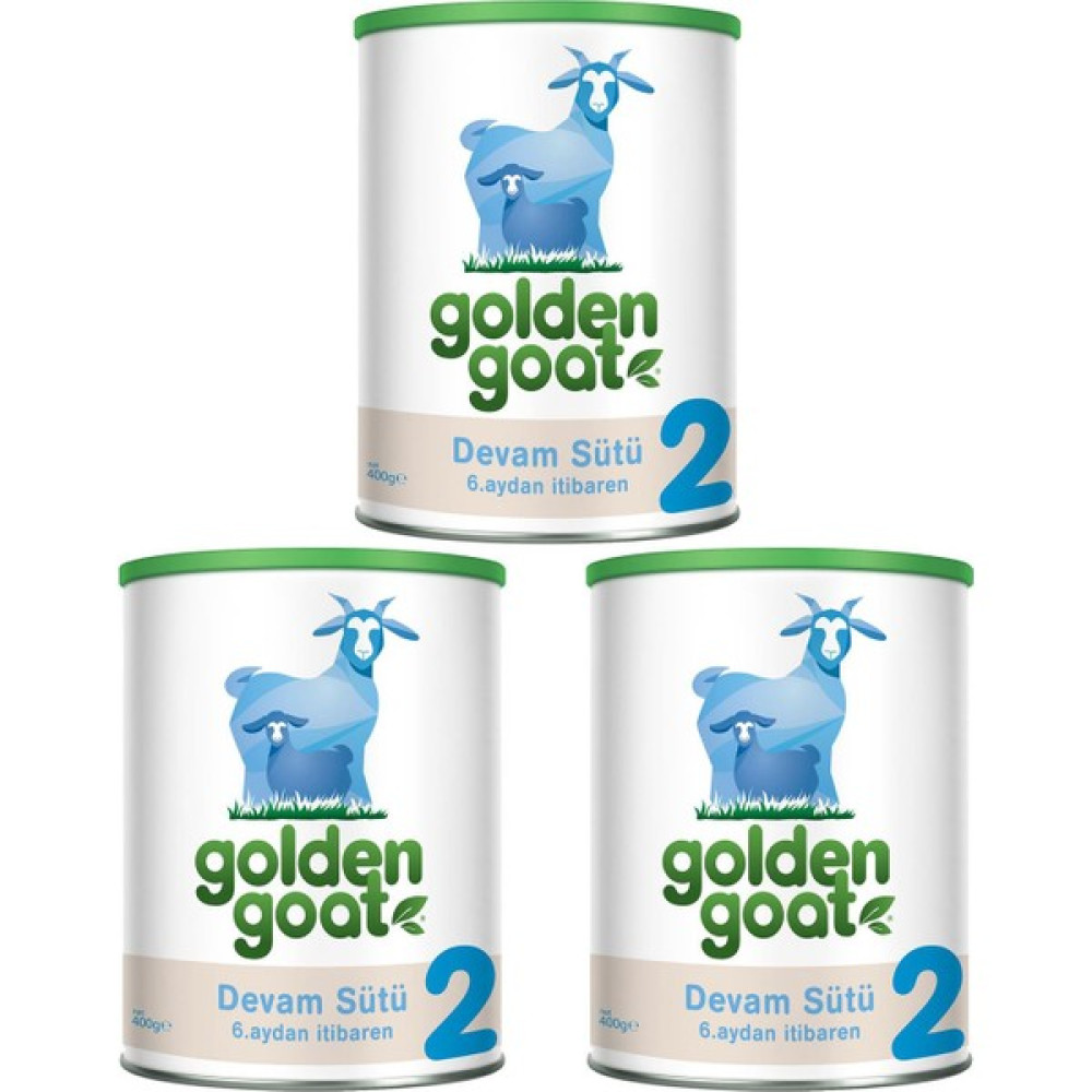Golden Goat 2 Keçi Sütü Bazlı Devam Sütü 400 gr - 3'lü - 3 Adet Bebek Beslenme Gereçleri Fiyatı