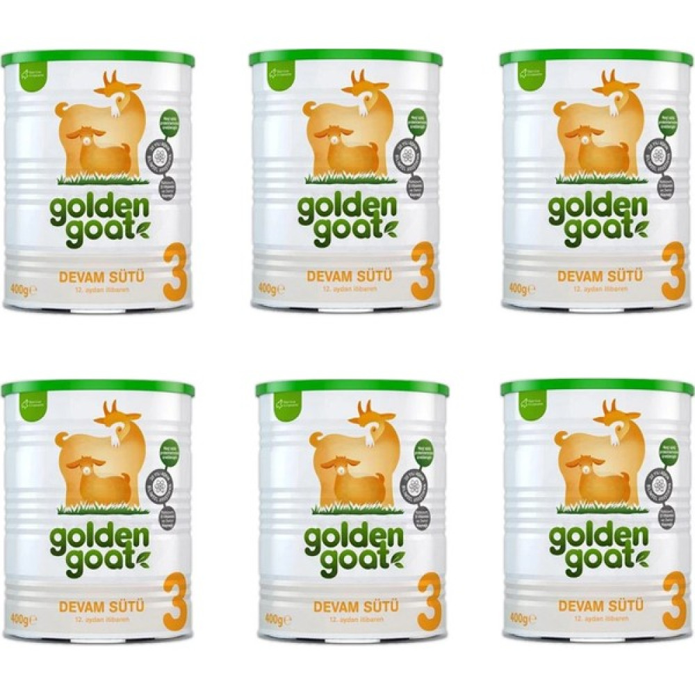 Golden Goat 3 Keçi Devam Sütü 400 gr 6 Adet Bebek Mamaları Fiyatı