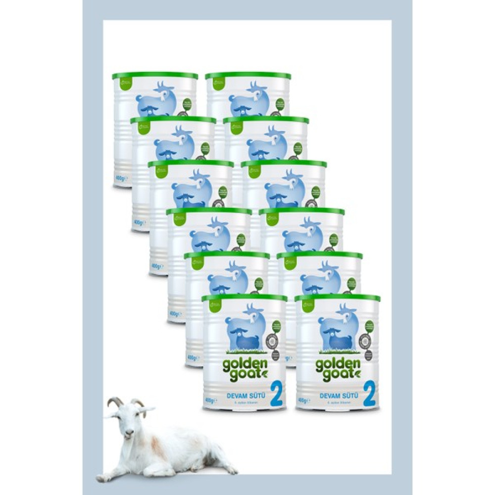 Golden Goat Keçi Devam Sütü 2 Numara 400 gr 12'li Paket Bebek Mamaları Fiyatı