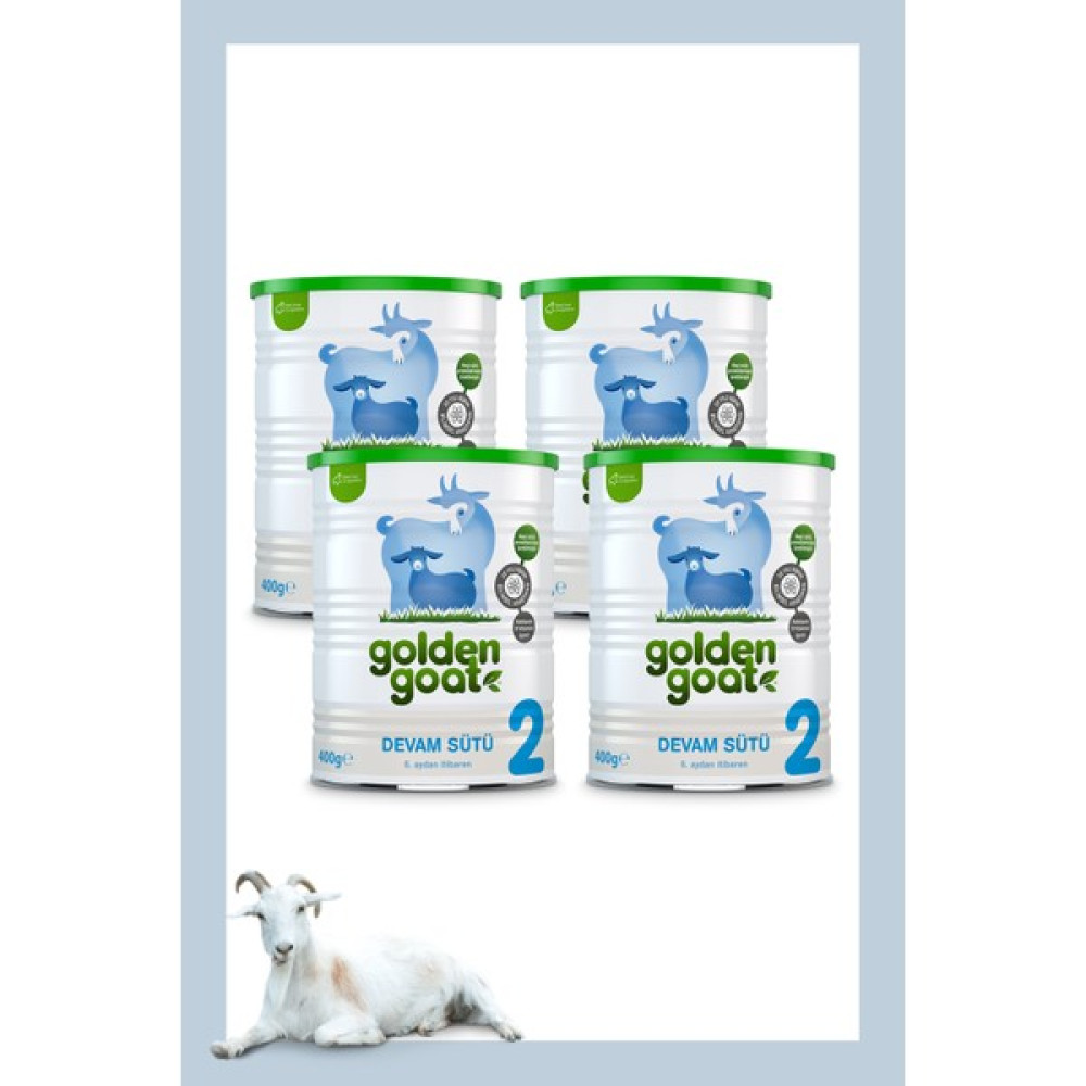 Golden Goat Keçi Devam Sütü 2 Numara 400 gr 4'lü Paket Bebek Mamaları Fiyatı