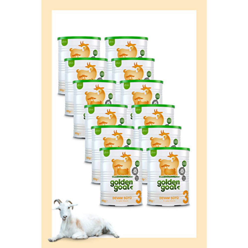 Golden Goat Keçi Devam Sütü 3 Numara 400 gr 12'li Paket Bebek Mamaları Fiyatı
