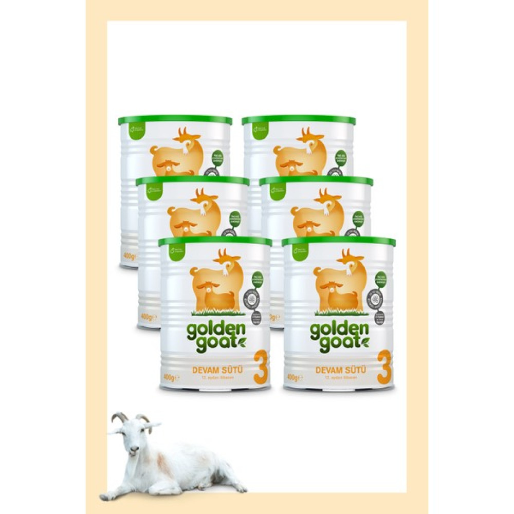 Golden Goat Keçi Devam Sütü 3 Numara 400 gr 6'lı Paket Bebek Mamaları Fiyatı