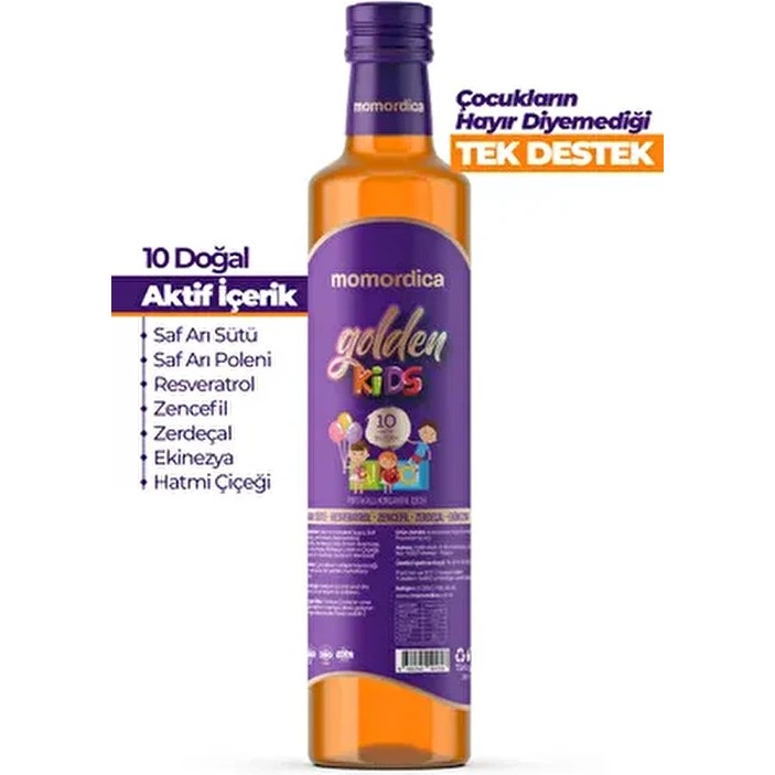 Golden Kids - 10 Doğal Bitki Içerikli Portakal Aromalı Çocuklara Özel Konsantre Karışım - 250ML - 250 ml SSD / Solid State Drive Fiyatı
