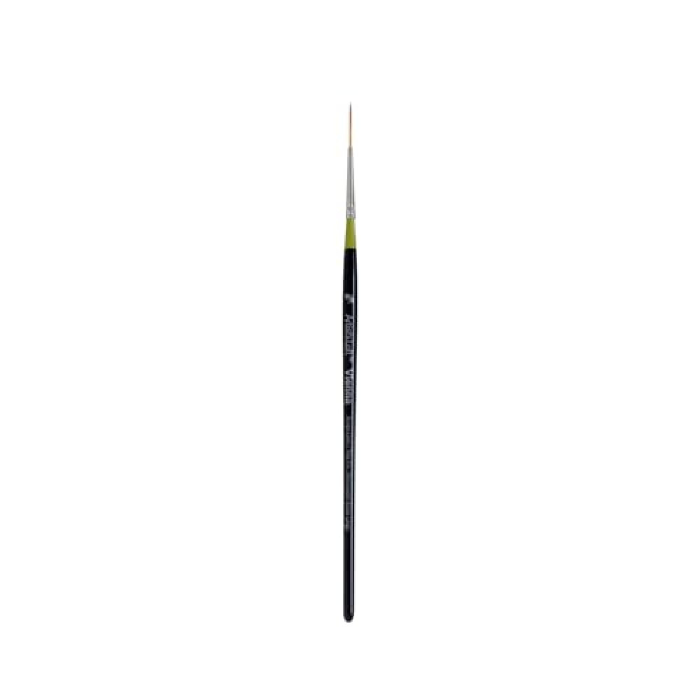 Golden Taklon Short Handle Script Liner Brush by Artist's Loft Vienna - Paintbrush for Oil, Acrylic, and Watercolor Paint - 1 Pack