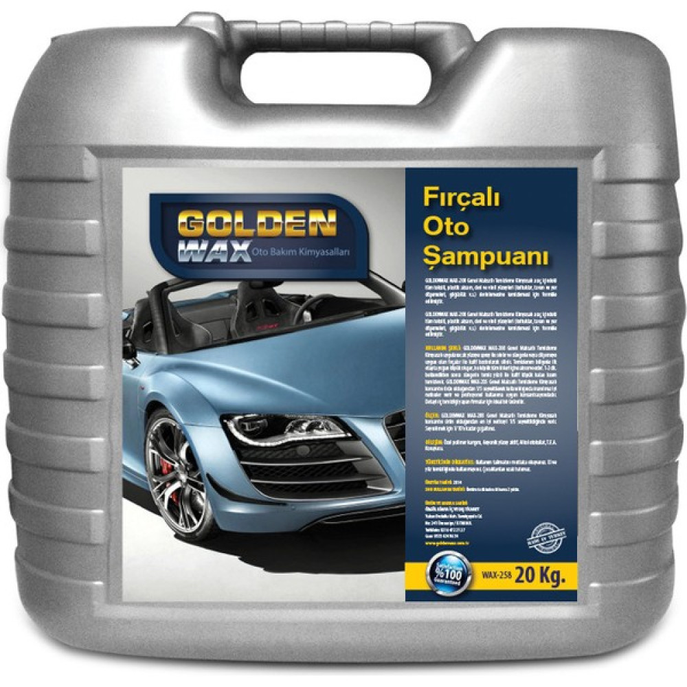 Goldenwax Oto Şampuan Kostik Solvent Içermeyen Cilalı En Iyi Oto Yıkama Şampuanı - 5 kg Oto Yıkama Ürünleri Fiyatı