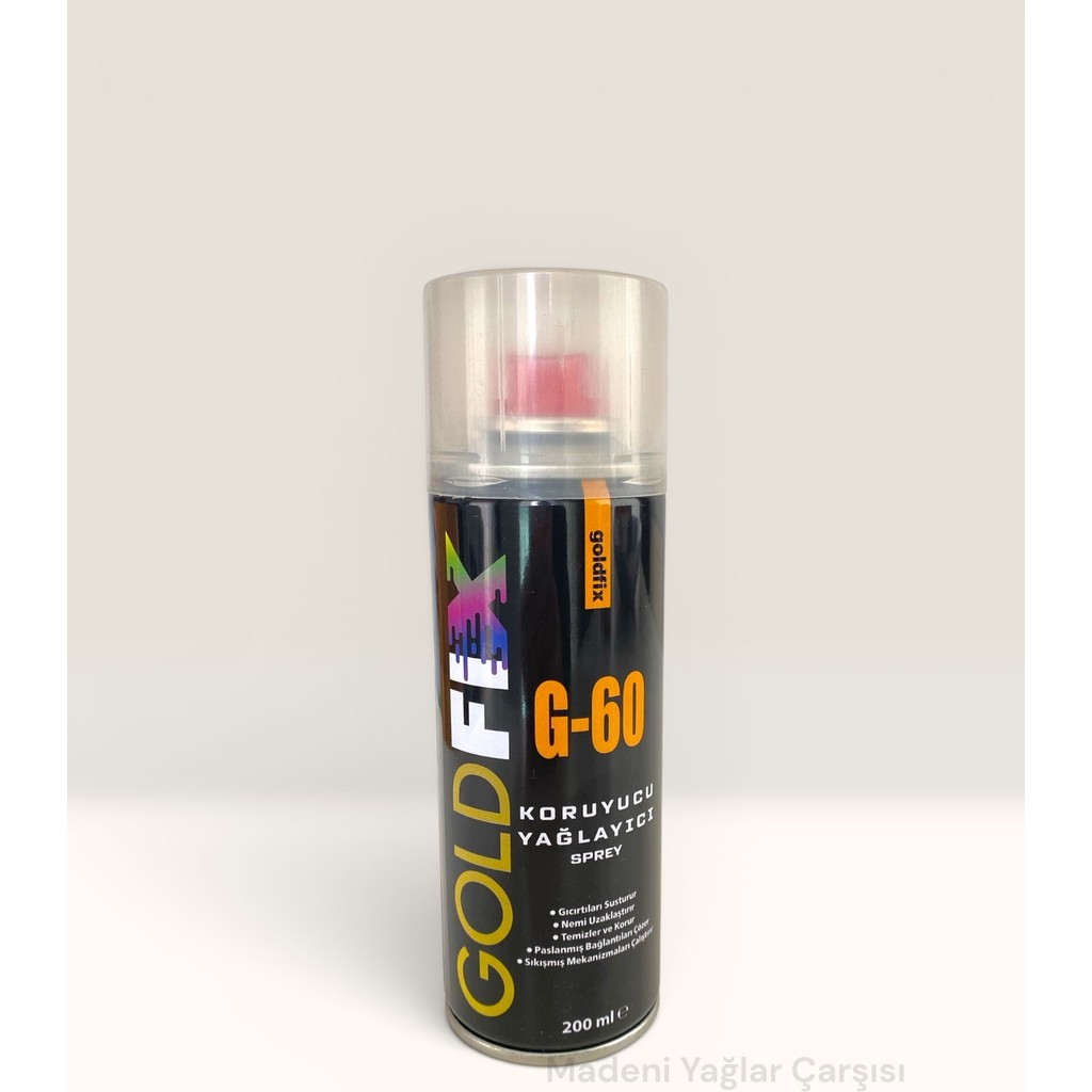 Goldfix Goldfıx G-60 Koruyucu ve Yağlayıcı Sprey 200ML. - 200 ml Diğer Fiyatı