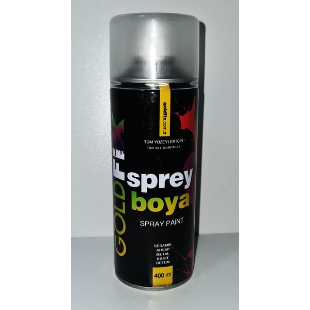 Goldfix Parlak Siyah Sprey Boya 400 ml Boya Malzemeleri Fiyatı