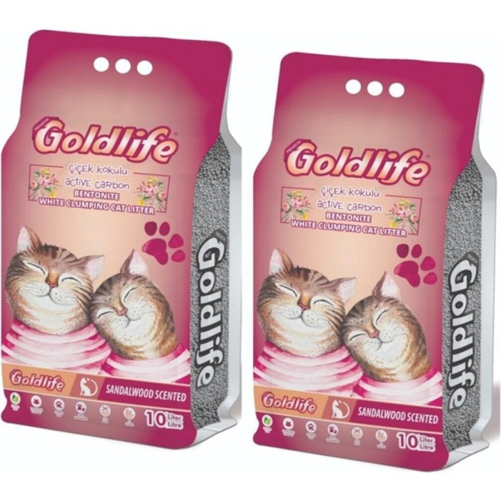 Goldlife Aktif Karbonlu Çiçek Kokulu Kedi Kumu 10 lt x 2 Evcil Hayvan Ürünleri Fiyatı