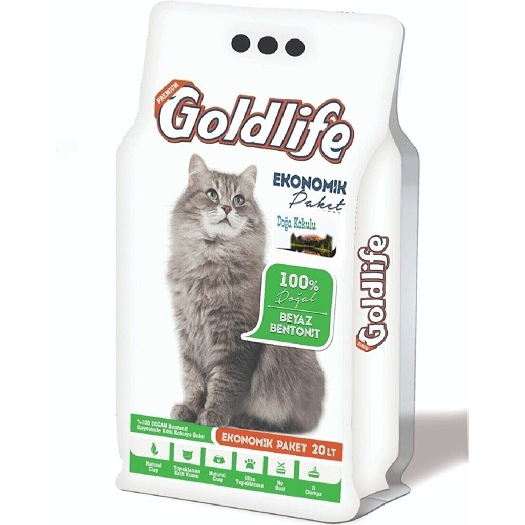 Goldlife Doğa Kokulu İnce Taneli Kedi Kumu 20 Lt Evcil Hayvan Ürünleri Fiyatı