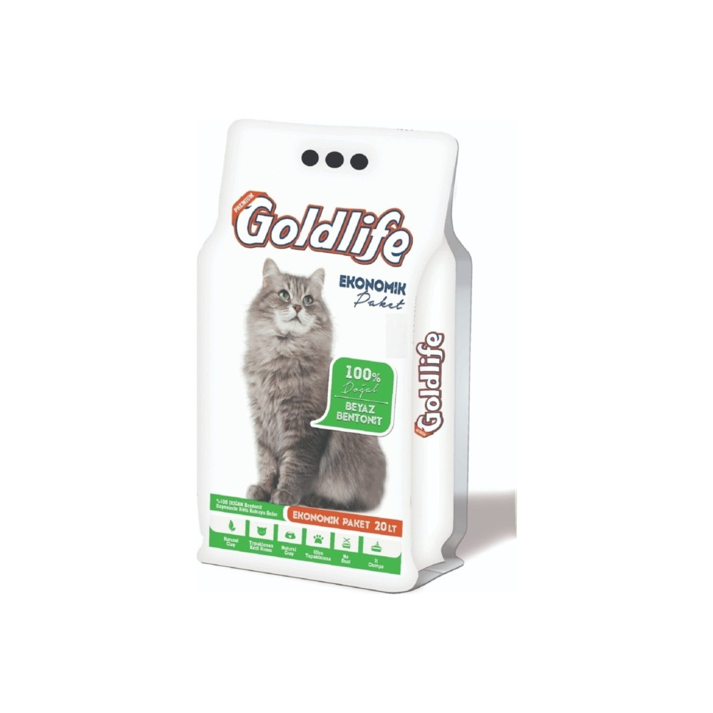 Goldlife Kokusuz %100 Topaklaşan Ince Taneli Kedi Kumu 20 L Evcil Hayvan Ürünleri Fiyatı