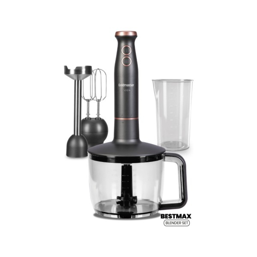 Goldmaster Bestmax Antrasit Geniş Hazneli 1500W Paslanmaz Çelik 3in1 Multi Blender Set Oto Boyaları Fiyatı