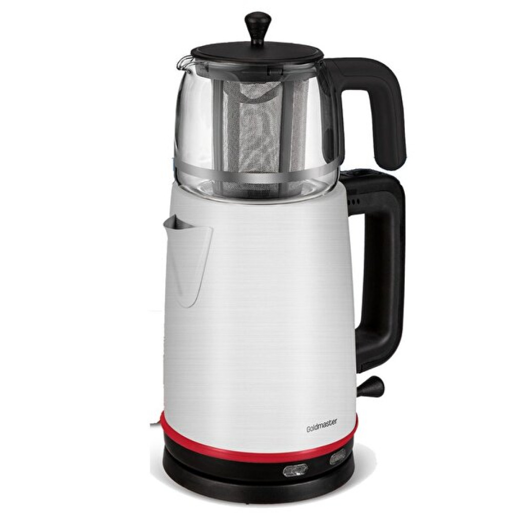 Goldmaster Gm-7375 Emirgan 2 L 2200 W Cam Demlikli Inox Çay Makinesi Çay Makineleri Fiyatı