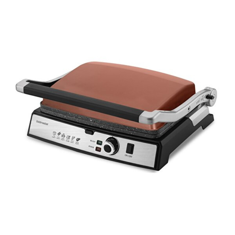 Goldmaster Gralux By-5400G 2000 W Paslanmaz Çelik Granit Çıkarılabilir Plakalı Gold Tost Makinesi Tost Makineleri Fiyatı