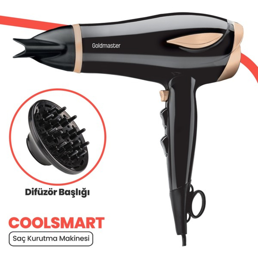 Goldmaster IN-6130 Coolsmart Saç Kurutma Makinası Saç Kurutma Makineleri Fiyatı