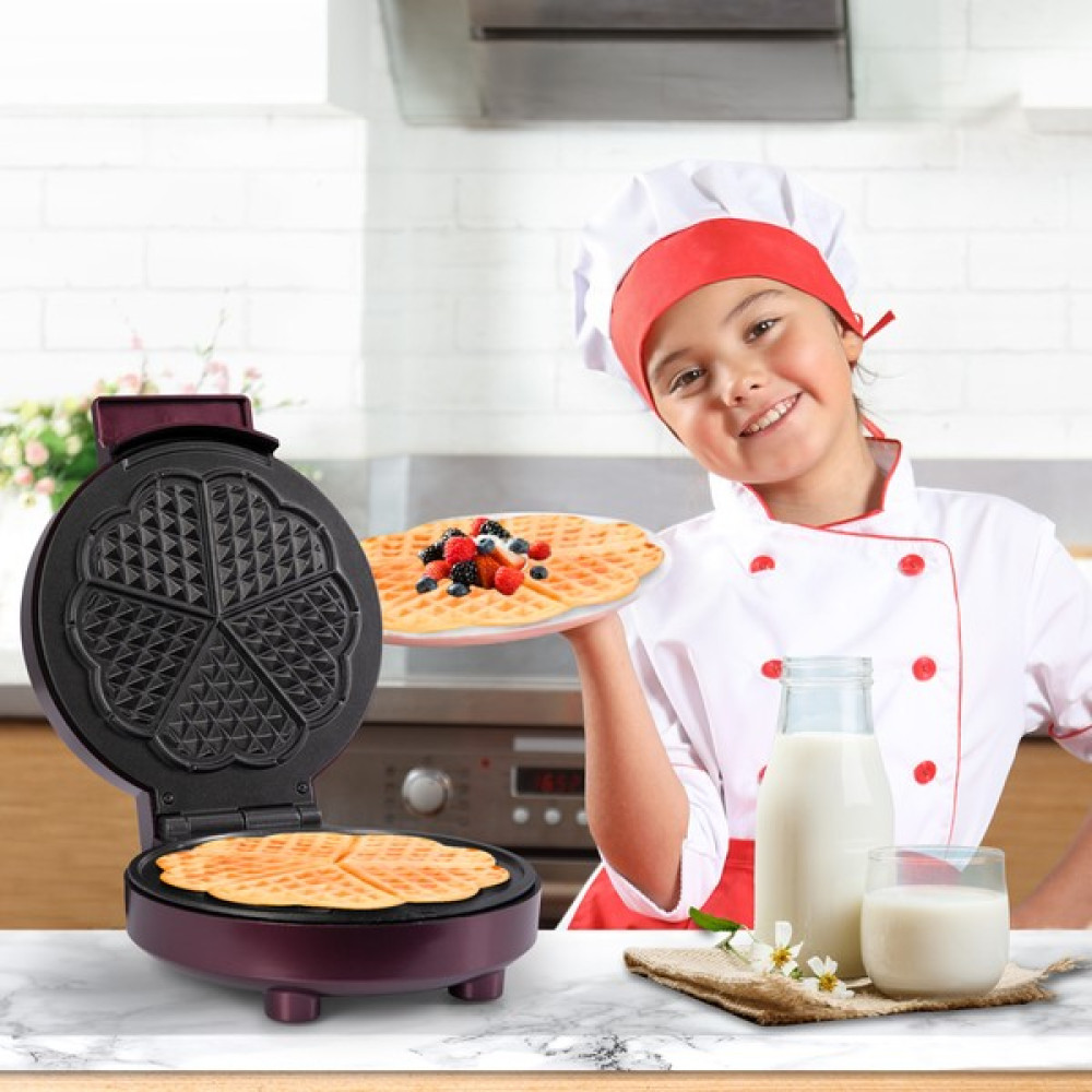 Goldmaster Sweet 1000W Taşmayı Önleyen Derin Plakalı Aşırı Isınmaya Dayanıklı Waffle Makinesi Mor Oto Boyaları Fiyatı