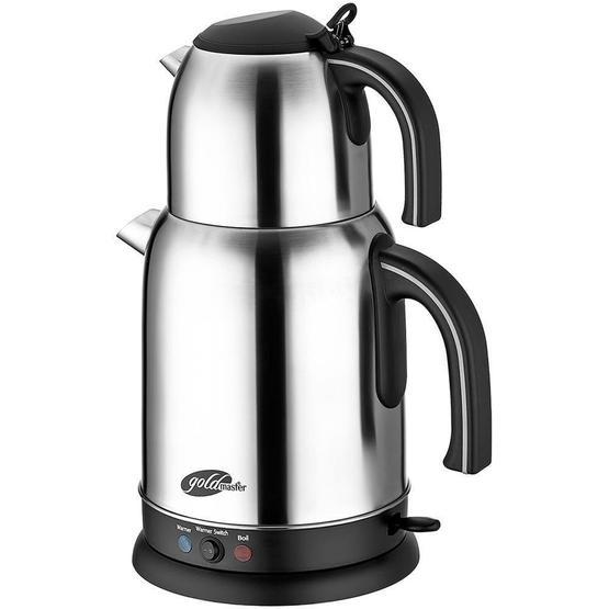 Goldmaster Viola GTM-7310S 2200 W 1.0 lt Demleme 1.8 lt Su Isıtma Kapasiteli Çay Makinesi Inox Çay Makineleri Fiyatı