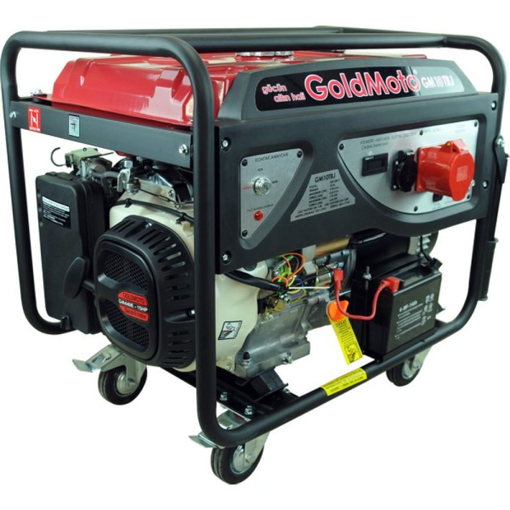 Goldmoto GM10TBJ 10 kVA Trifaze Marşlı ve Ipli Benzinli Jeneratör 380V Nalburiye & Hırdavat Fiyatı