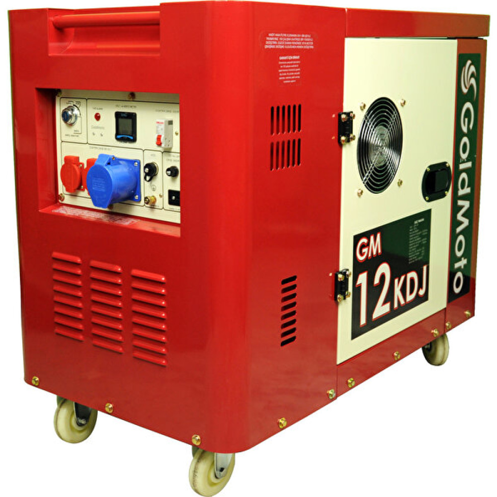Goldmoto GM12KDJ Dizel Monofaze Marşlı Kabinli Jeneratör 10 Kva Nalburiye & Hırdavat Fiyatı