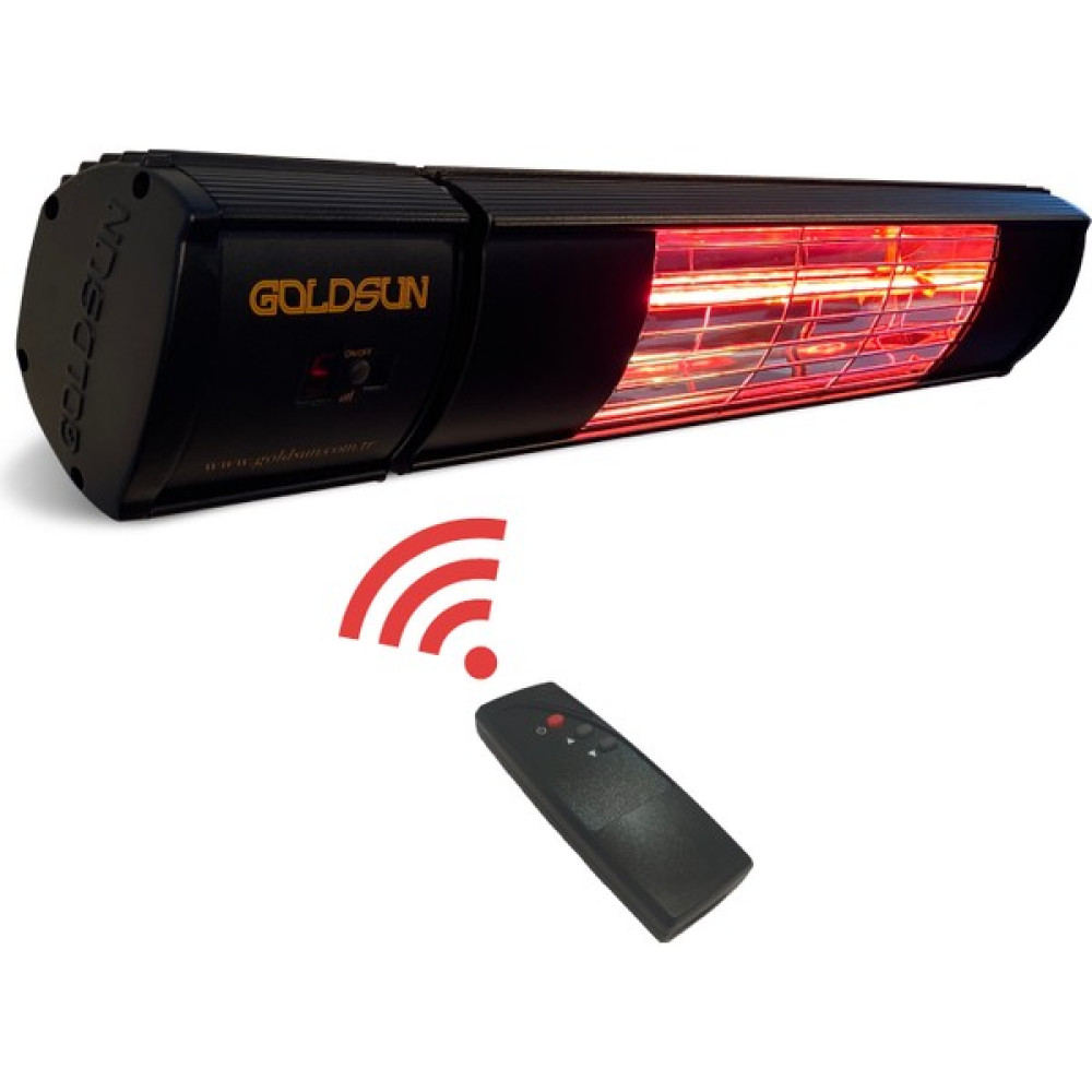 Goldsun Aqua GSA20P 2000W Kumandalı Su Korumalı Açık Alan Elektrikli Infrared Isıtıcı Isıtıcılar Fiyatı