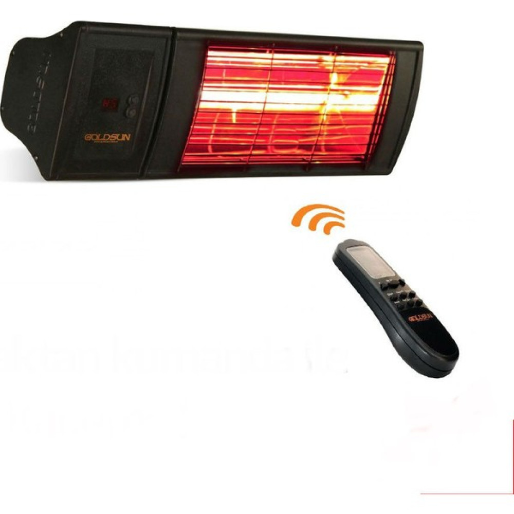 Goldsun Supra Plus 2000w Kumandalı IP55 Suya Dayanıklı Elektrikli Isıtıcı - Siyah Isıtıcılar Fiyatı