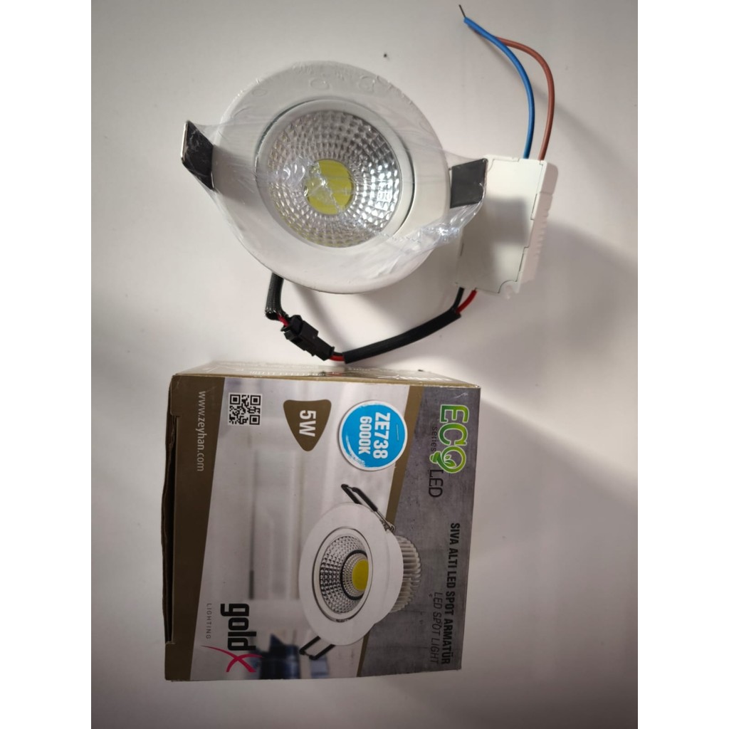 Goldx 5W ZE738 6000K Beyaz Saten Kasa Sıva Altı Cop Led Spot Diğer Fiyatı