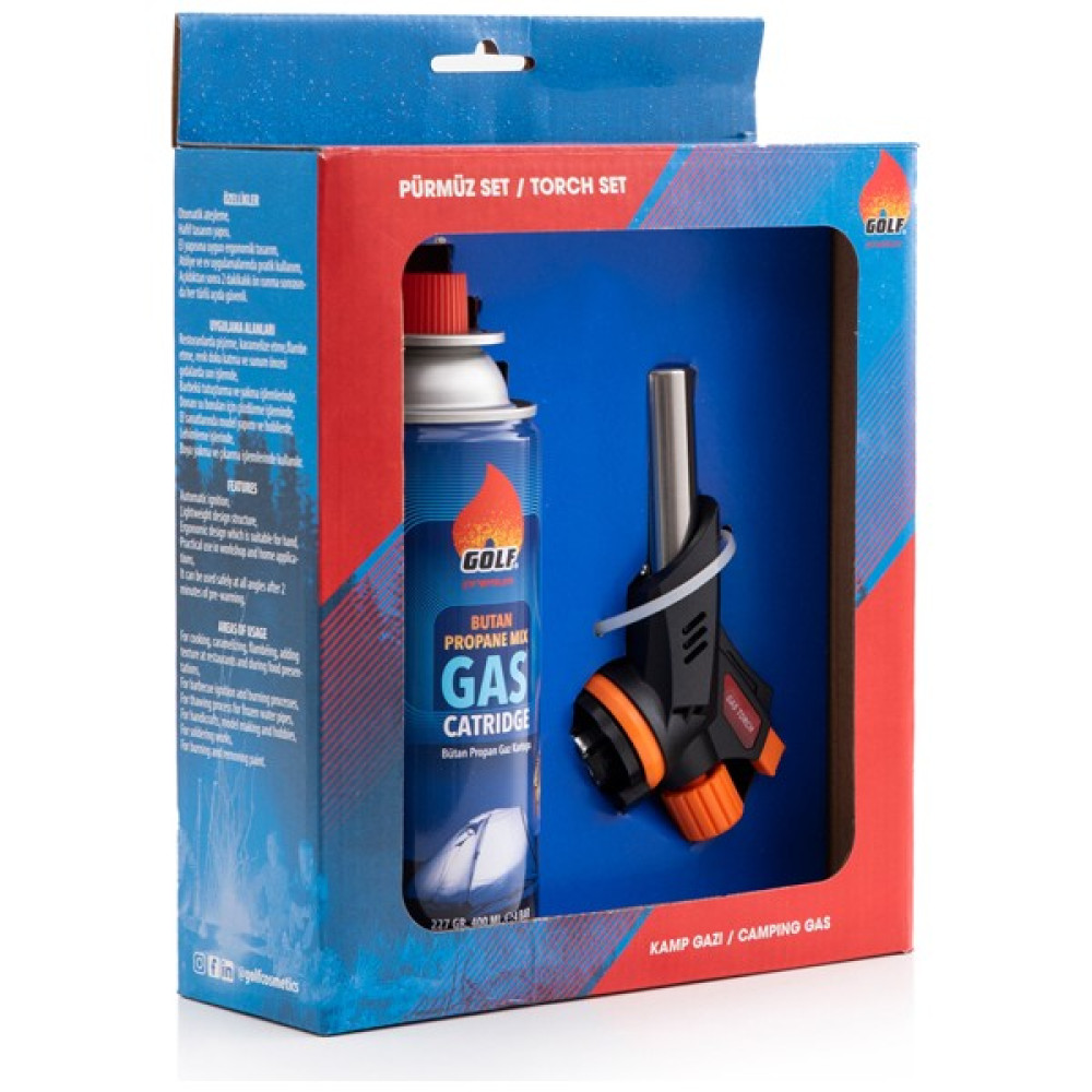 Golf Bütan Propan Gaz Kartuşu 227G Çakmaklı Pürmüz Set Oto Boyaları Fiyatı