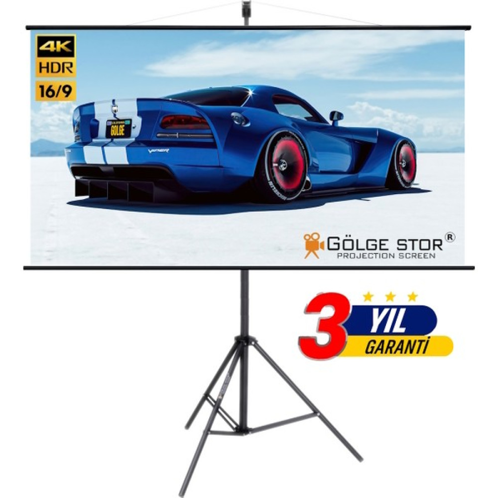 Gölge Stor EN200CM BOY115CM Projeksiyon Perdesi Tripodlu-Ayaklı Taşınabilir Yeni Akıllı Kumaş Işık Geçirmez - Tripodlu - 200 cm Projeksiyon Perdesi Fiyatı