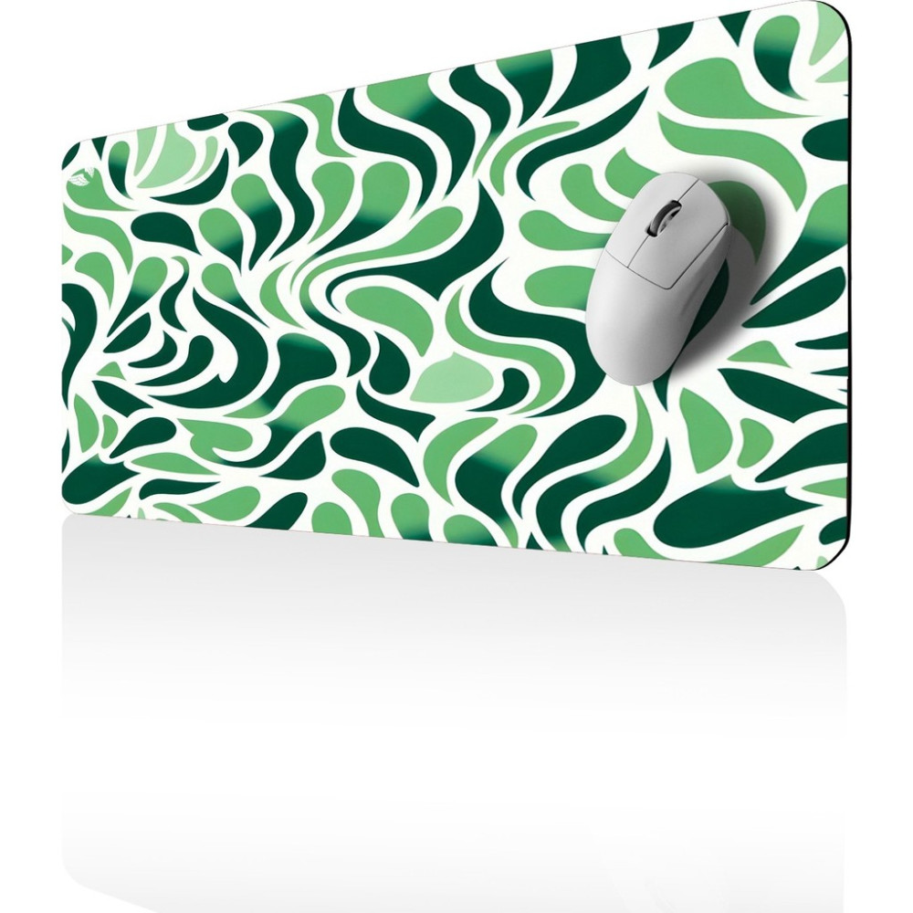 GoLite Classic - 70x30 Leaf Gaming Oyuncu Mouse Pad Kaymaz Taban Büyük Klavye Fare Altlığı Mousepad - Yeşil - Beyaz Mouse Pad Fiyatı