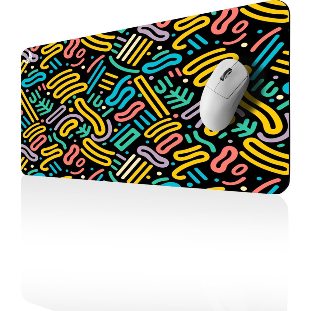 GoLite Classic - 70x30 Retro Gaming Oyuncu Mouse Pad Kaymaz Taban Büyük Klavye Fare Altlığı Mousepad - Renkli Mouse Pad Fiyatı