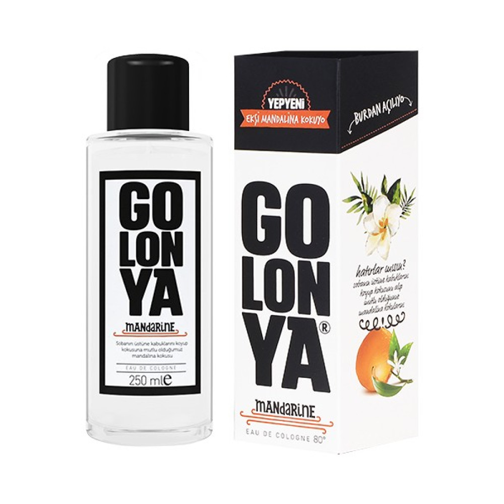 Golonya Ekşi Mandalina Kokulu Kolonya - 250 ml Cam Şişe Kolonya & Gülsuyu Fiyatı